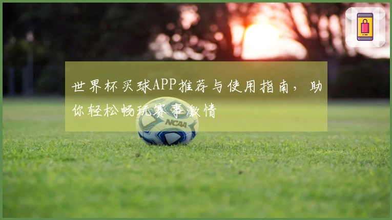 世界杯买球APP推荐与使用指南，助你轻松畅玩赛事激情